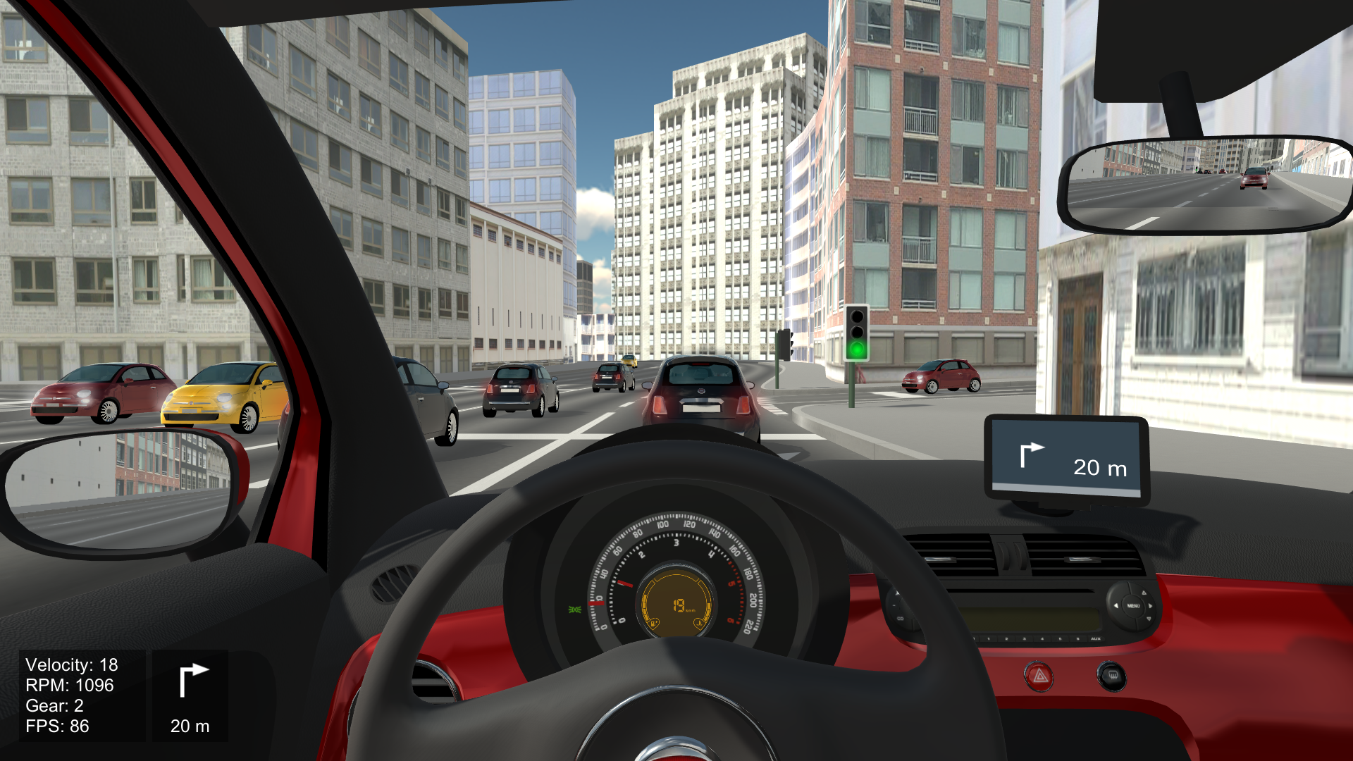 Illustrative image of driving simulator